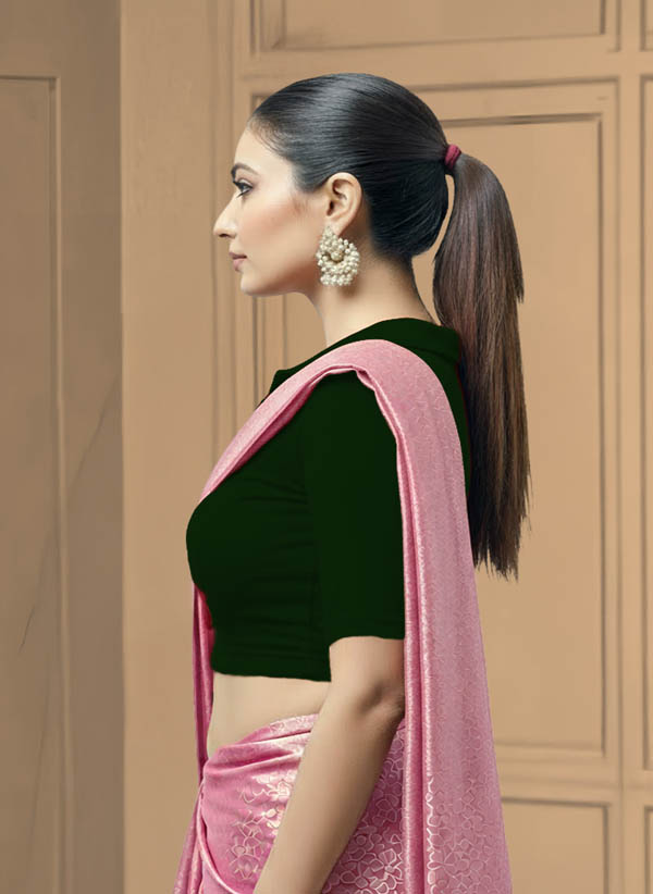 Left Sleeve View plain-back-elbow-sleeves-sleeve-dark-green-sleeve_left-plain-sleeve-left