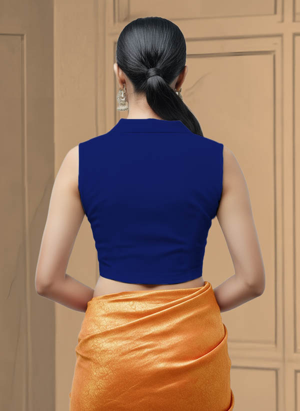 Back View plain-back-sleeveless-sleeve-royal-blue-back-plain-back