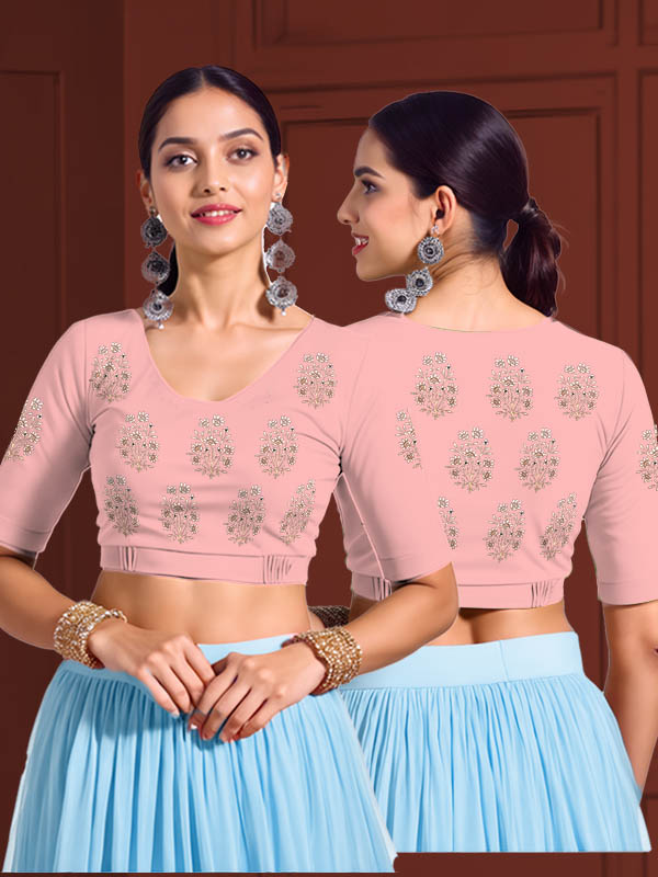 Back View plain-back-elbow-sleeves-sleeve-baby-pink-main-front-cream-butta-front-back-cream-butta-back