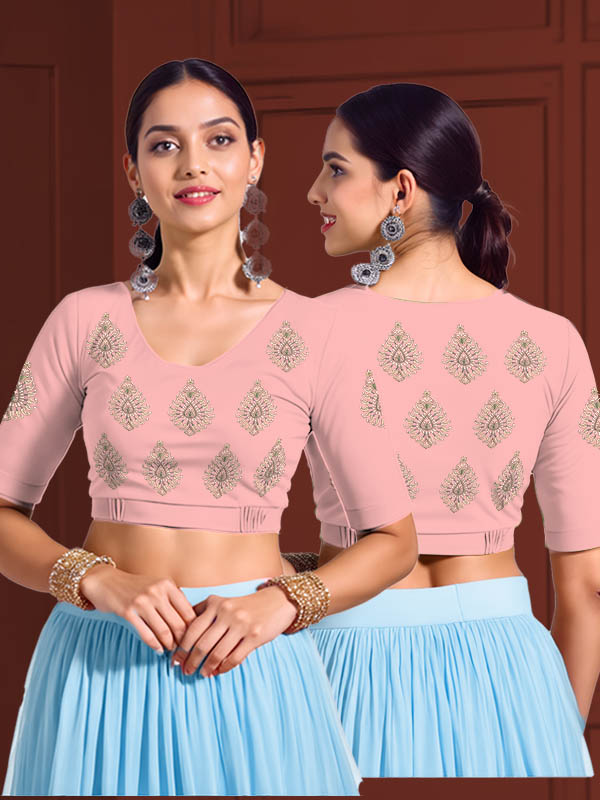 Back View plain-back-elbow-sleeves-sleeve-baby-pink-main-front-cream-teardrop-butta-front-back-cream-teardrop-butta-back