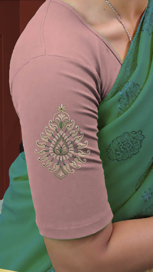 Right Sleeve View plain-back-elbow-sleeves-sleeve-baby-pink-sleeve_right-cream-teardrop-butta-sleeve-right