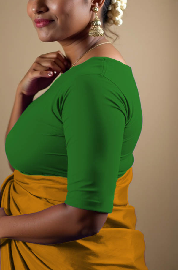 Right Sleeve View plain-back-elbow-sleeves-sleeve-forest-green-sleeve_right-plain-sleeve-right