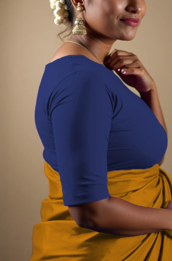 Right Sleeve View plain-back-elbow-sleeves-sleeve-royal-blue-sleeve_right-plain-sleeve-right