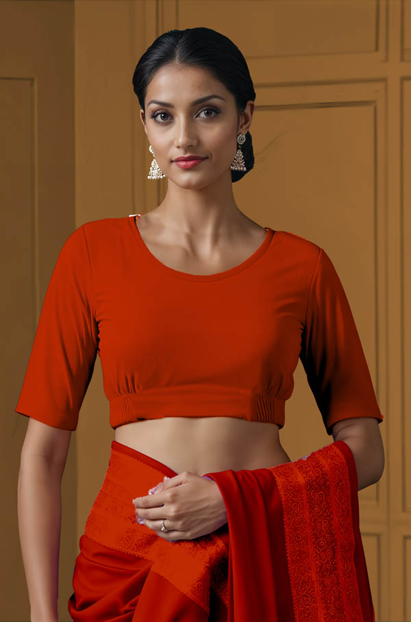 Front View plain-back-elbow-sleeves-sleeve-teal-front-plain-front