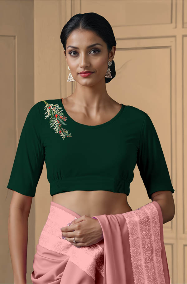 Front View plain-back-elbow-sleeves-sleeve-teal-front-red-white-shrubs-front