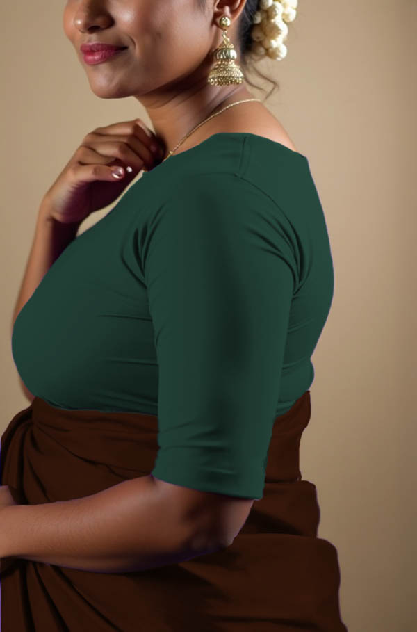 Right Sleeve View plain-back-elbow-sleeves-sleeve-teal-sleeve_right-plain-sleeve-right