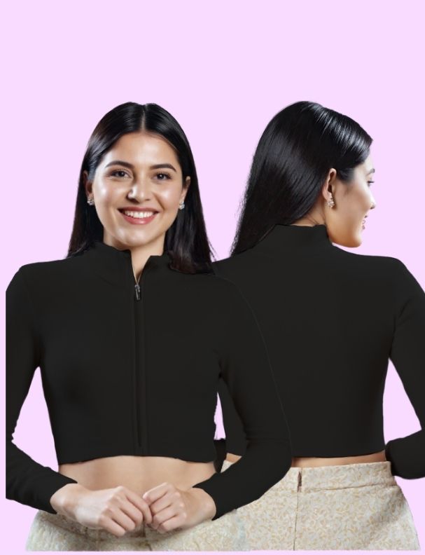 Back View plain-back-long-sleeves-sleeve-black-main-front-plain-front-back-plain-back