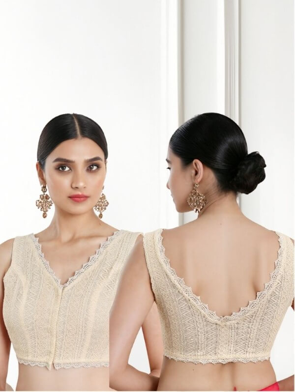 Back View deep-v-back-sleeveless-sleeve-cream-lace-main-front-plain-front-back-plain-back