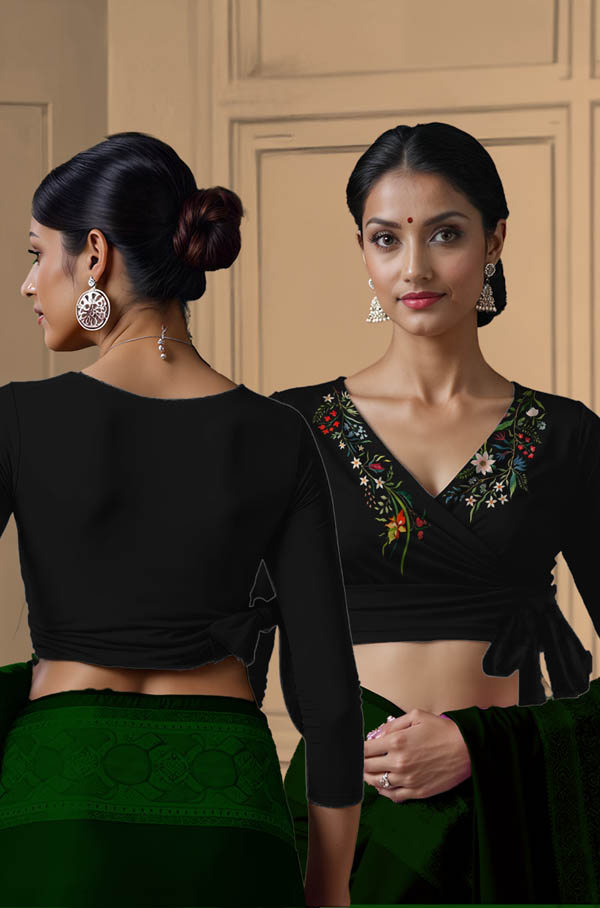 Back View plain-back-long-sleeves-sleeve-black-main-front-gardenflorals-front-back-plain-back