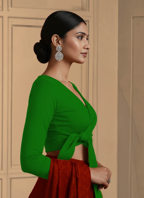 Right Sleeve View plain-back-long-sleeves-sleeve-forest-green-sleeve_right-plain-sleeve-right